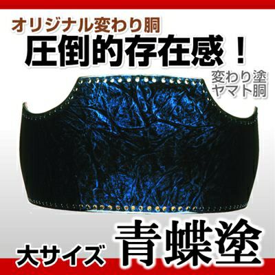 50本型胴 青カスミ塗】 変わり胴(塗り胴）[組み立て品] 胴紐紺並付き